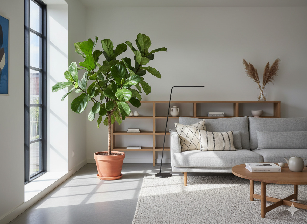 Stueplante i moderne dansk stue